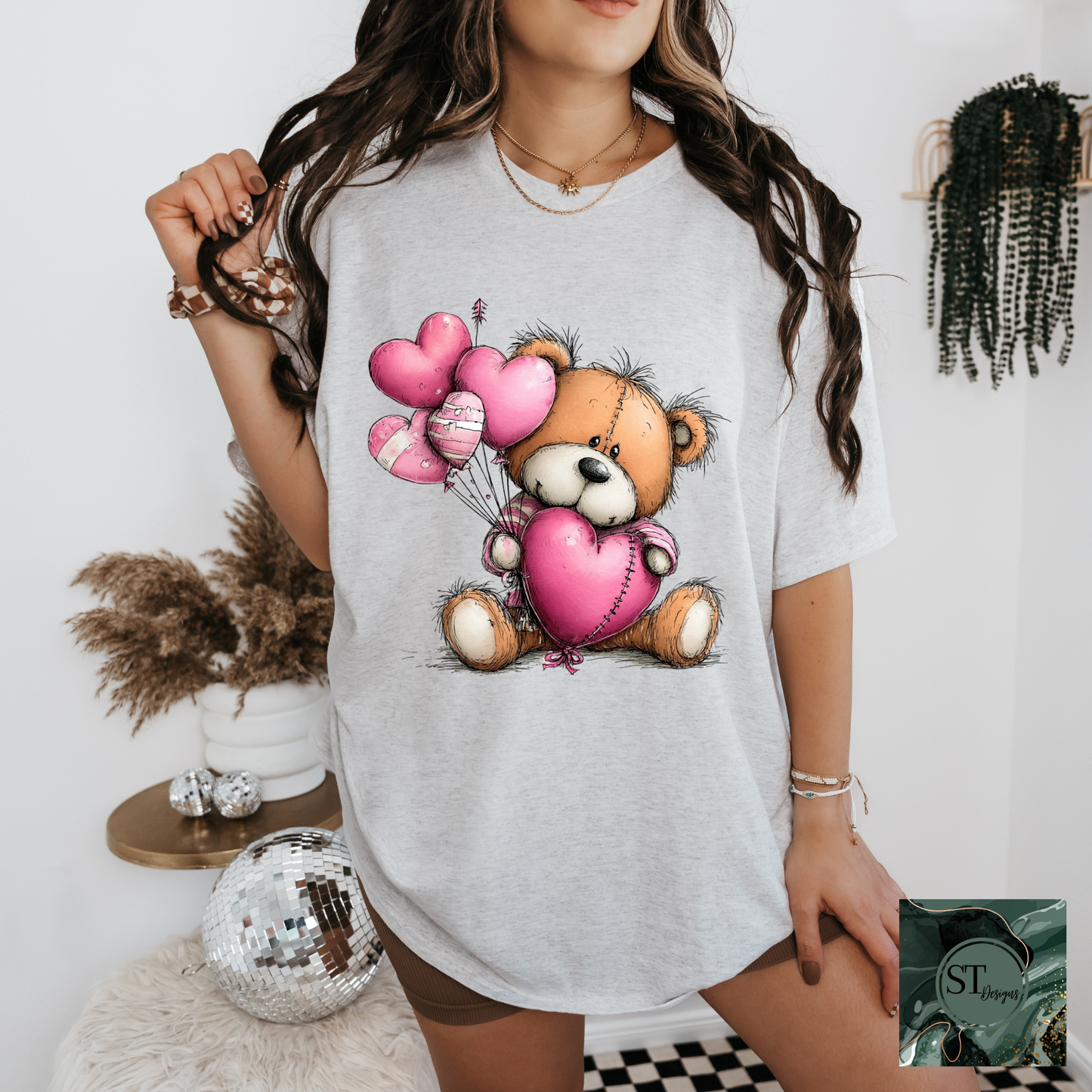 Whimsical Heart Bear