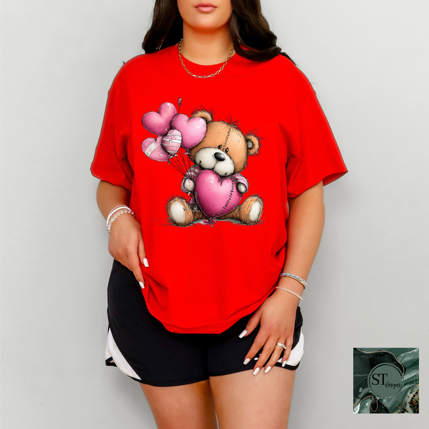 Whimsical Heart Bear