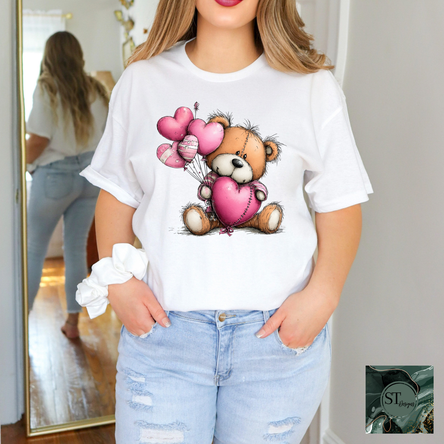 Whimsical Heart Bear