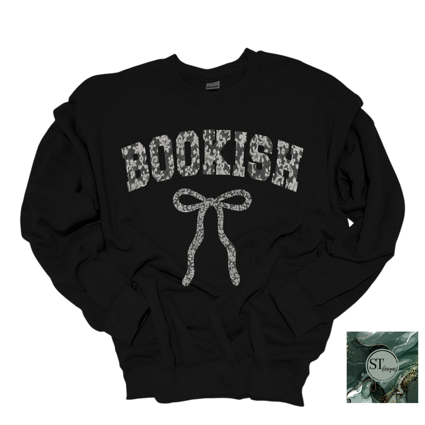 Lace Bookish T-Shirt and Sweatshirt options unisex fit