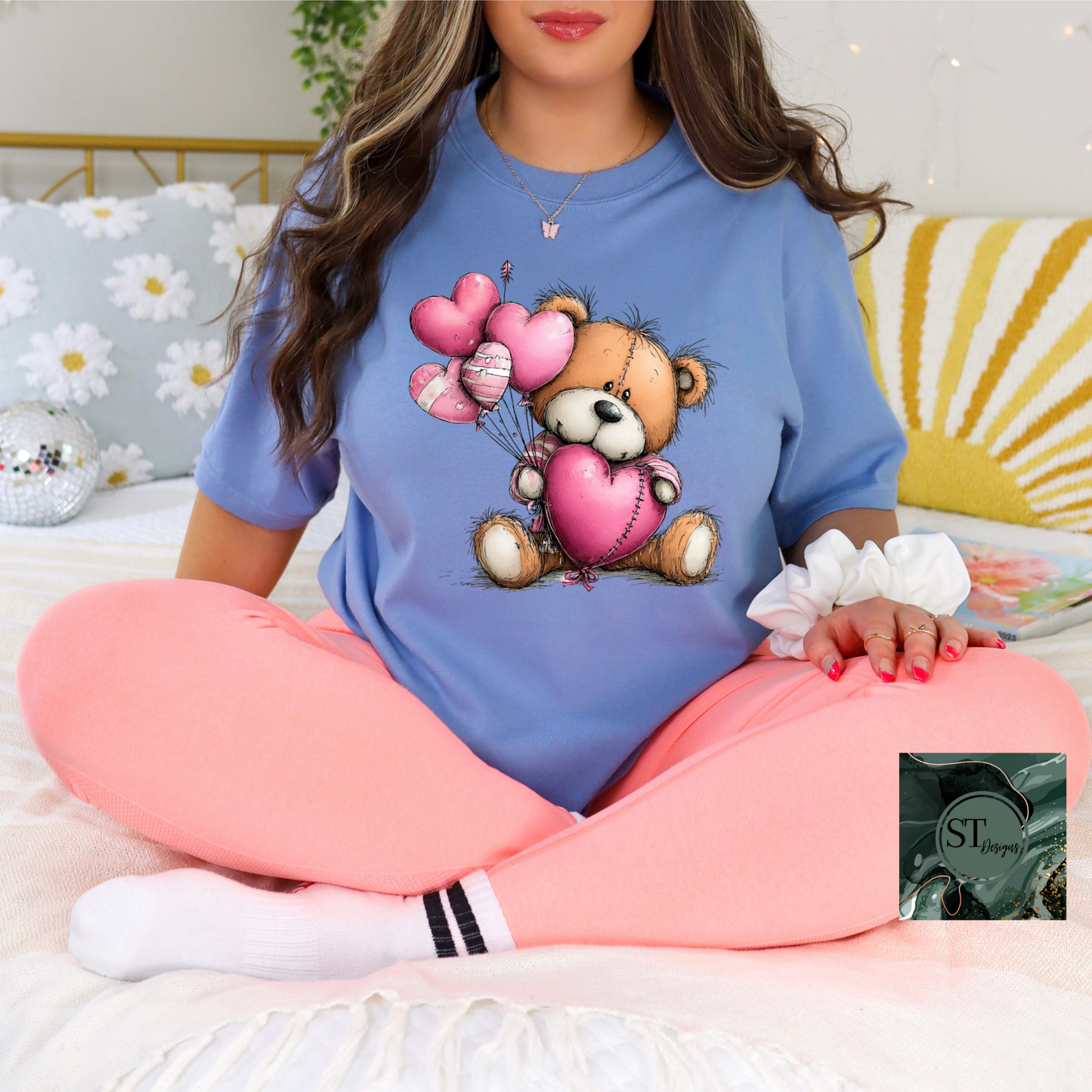 Whimsical Heart Bear