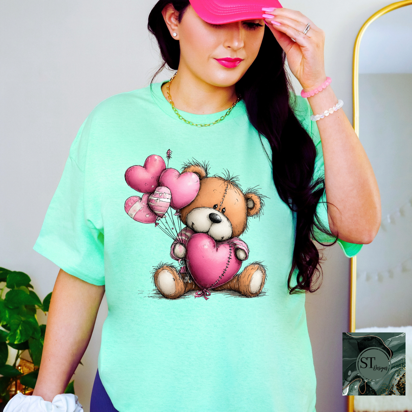 Whimsical Heart Bear