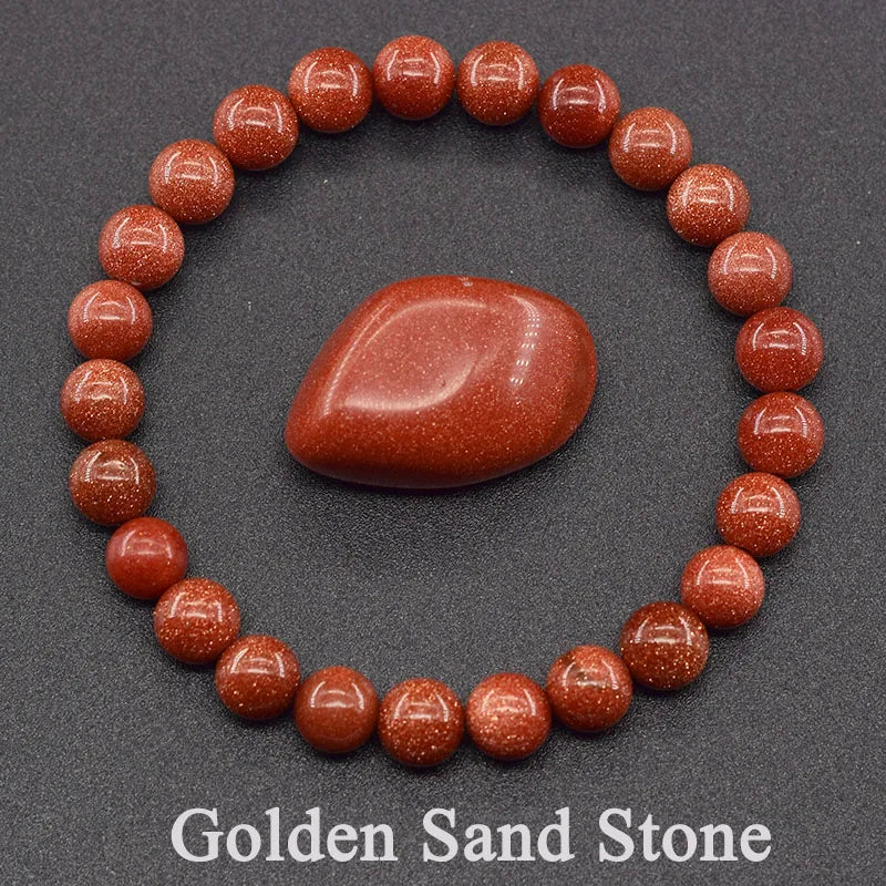Natural Stone Healing Bead Bracelet for Balance