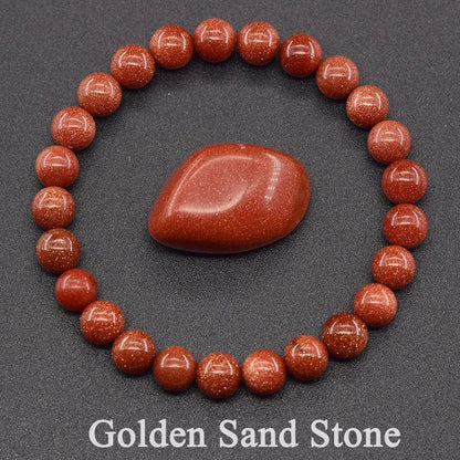 Natural Stone Healing Bead Bracelet for Balance