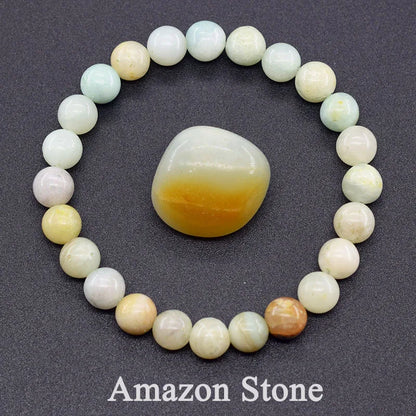 Natural Stone Healing Bead Bracelet for Balance