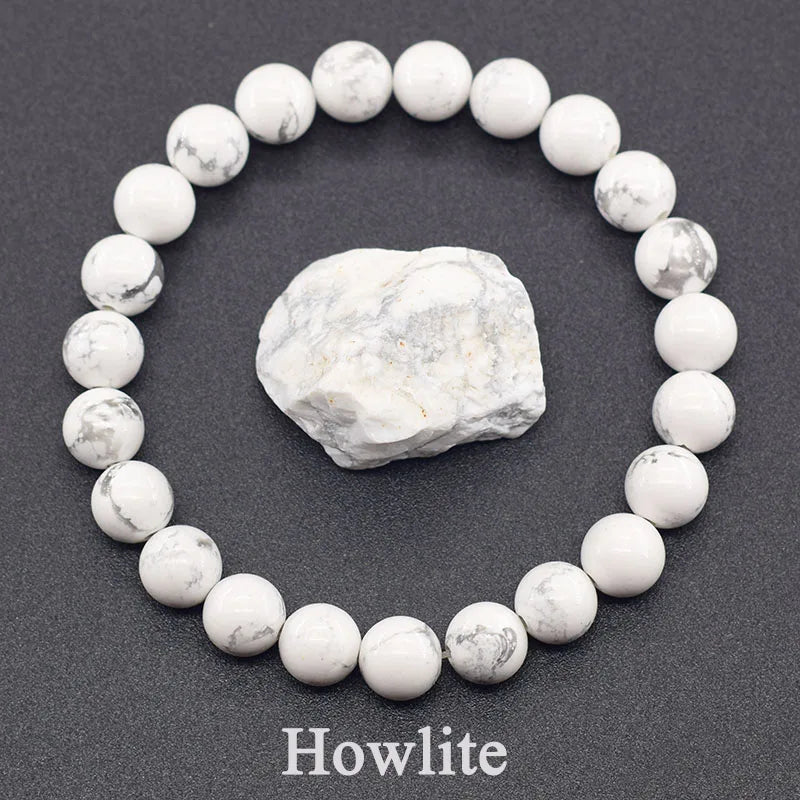 Natural Stone Healing Bead Bracelet for Balance