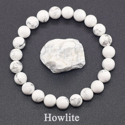 Natural Stone Healing Bead Bracelet for Balance