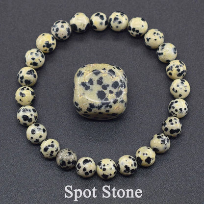 Natural Stone Healing Bead Bracelet for Balance