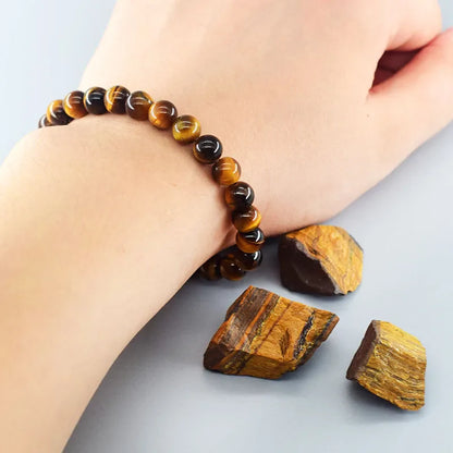 Natural Stone Healing Bead Bracelet for Balance