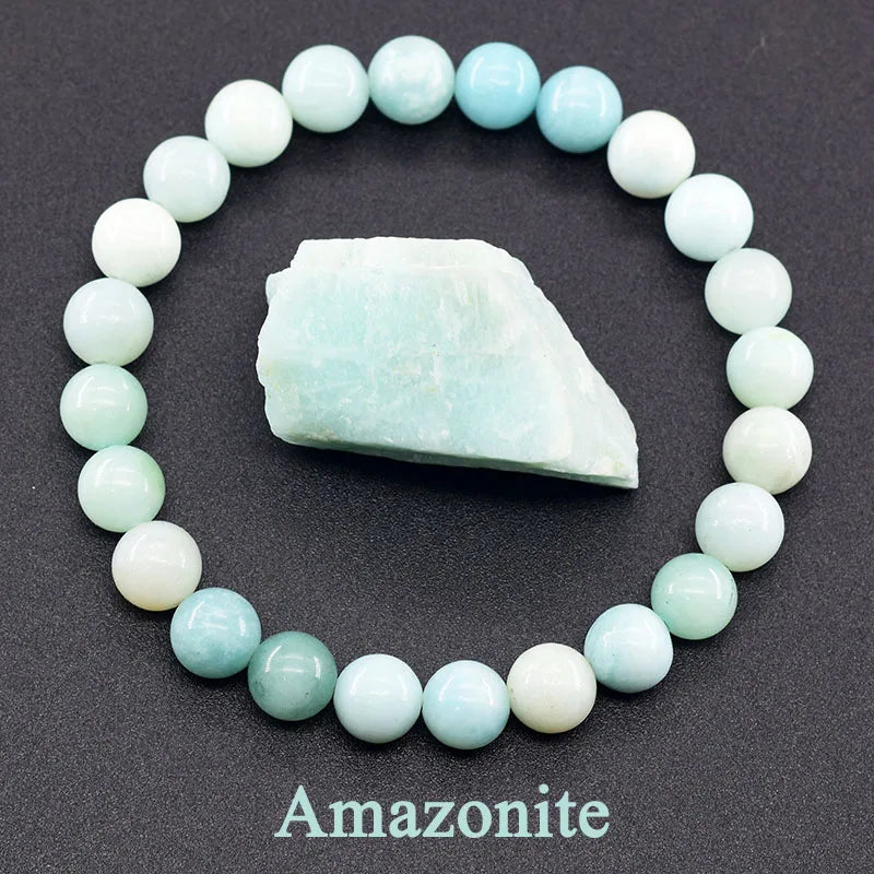 Natural Stone Healing Bead Bracelet for Balance